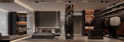 现代家居主卧室3D模型下载